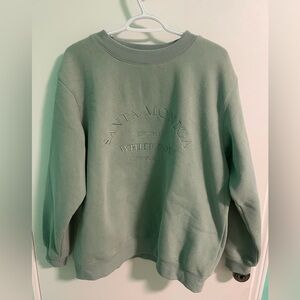 White Fox Santa Monica Oversized Sweater Sage